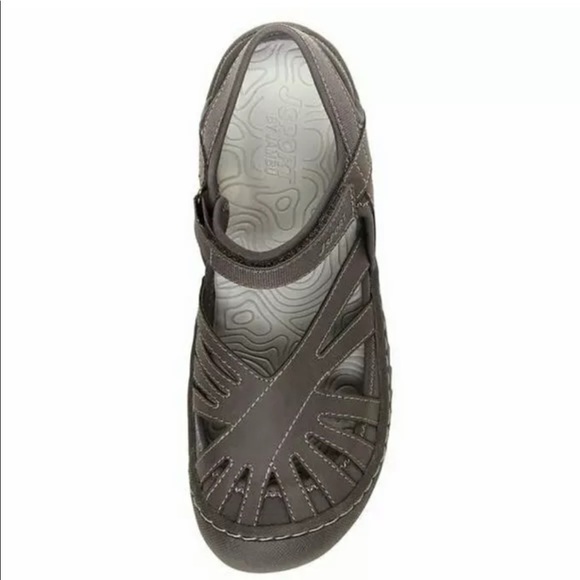 JSport Women's Mary Jane Sport Poppy Grey Sandal - Picture 4 of 5
